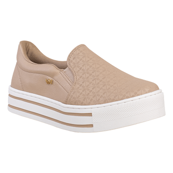 Tenis-Casual-Creme-Flatform-|-Via-Marte-Tamanho--37---Cor--CREME-0